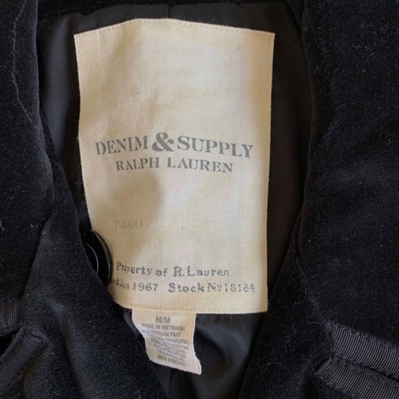 Polo by Ralph Lauren Blk Velvet Jacket - Brand New - Picture 5 of 6